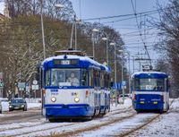 Stra&szlig;enbahn Tram Lettland Winter Riga Liepaja Daugavpils Reisen mit Peter Strassenbahnreisen Eisenbahnreisen Erlebnisreisen Fotoreisen 04