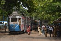 Indien Tram Straßenbahn WBTC Kalkutta Eisenbahnreisen Straßenbahnreisen Reisen mit Peter CTC