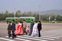 Nordkorea DPRK Straßenbahn Tram Juche Kim Pyongyang Erlebnisreise Straßenbahnreise Eisenbahnreise Eisenbahnromantik